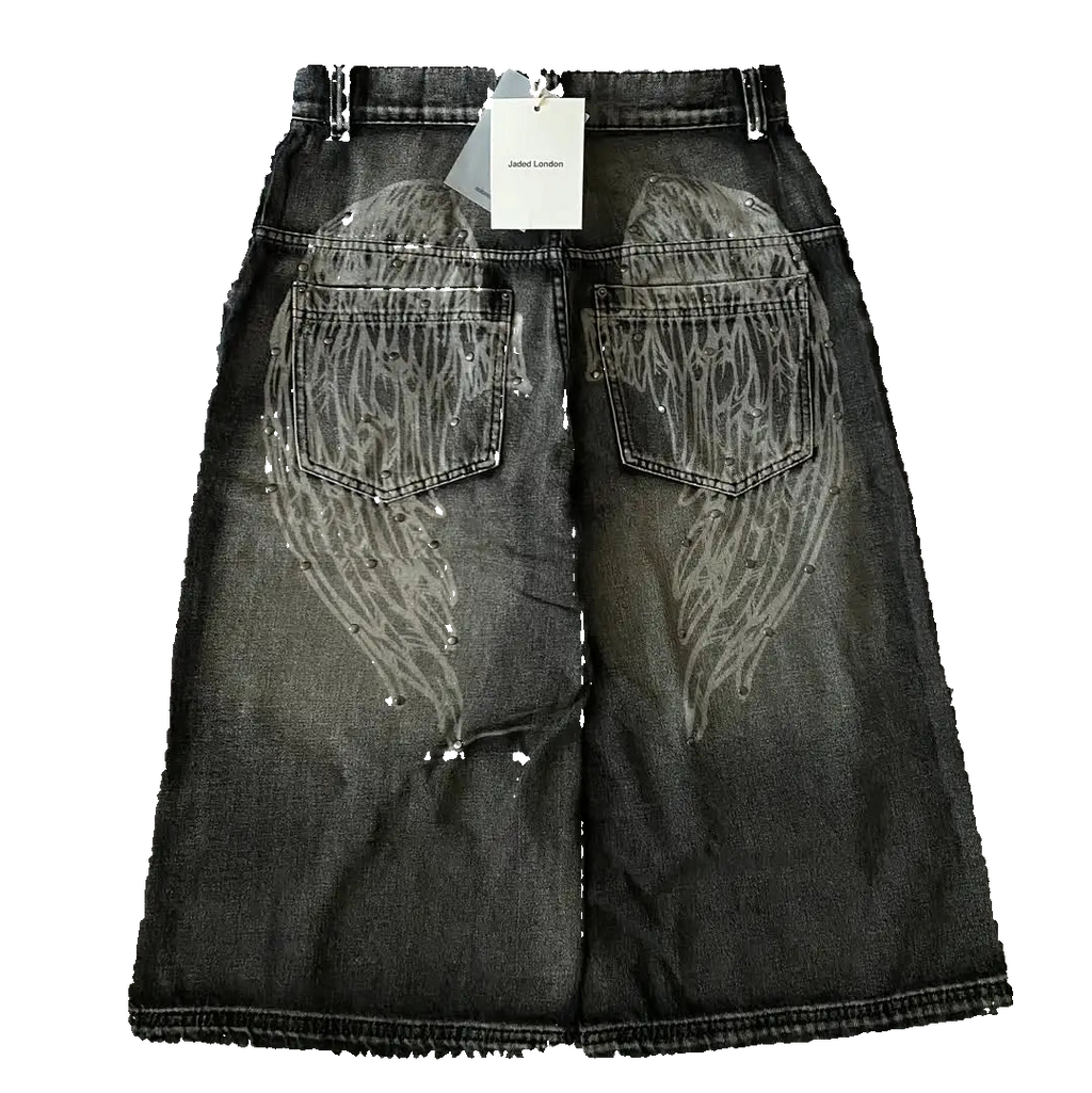 Y2K Shorts Streetwear Wing