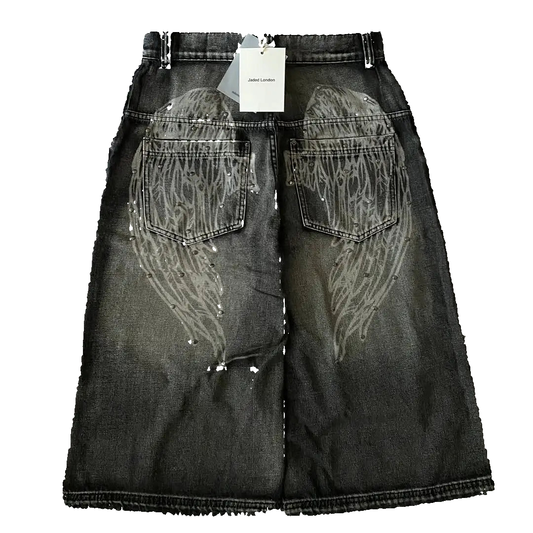 Y2K Shorts Streetwear Wing