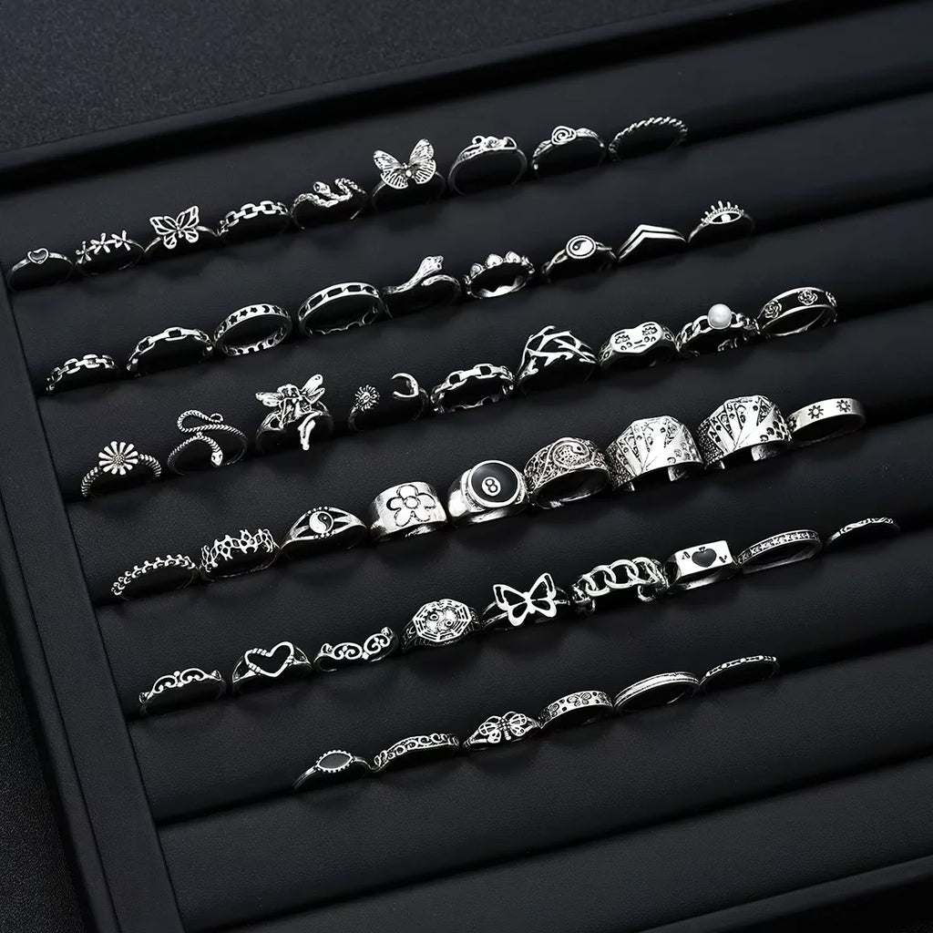 51 Pcs Ring Set Gothic Rings
