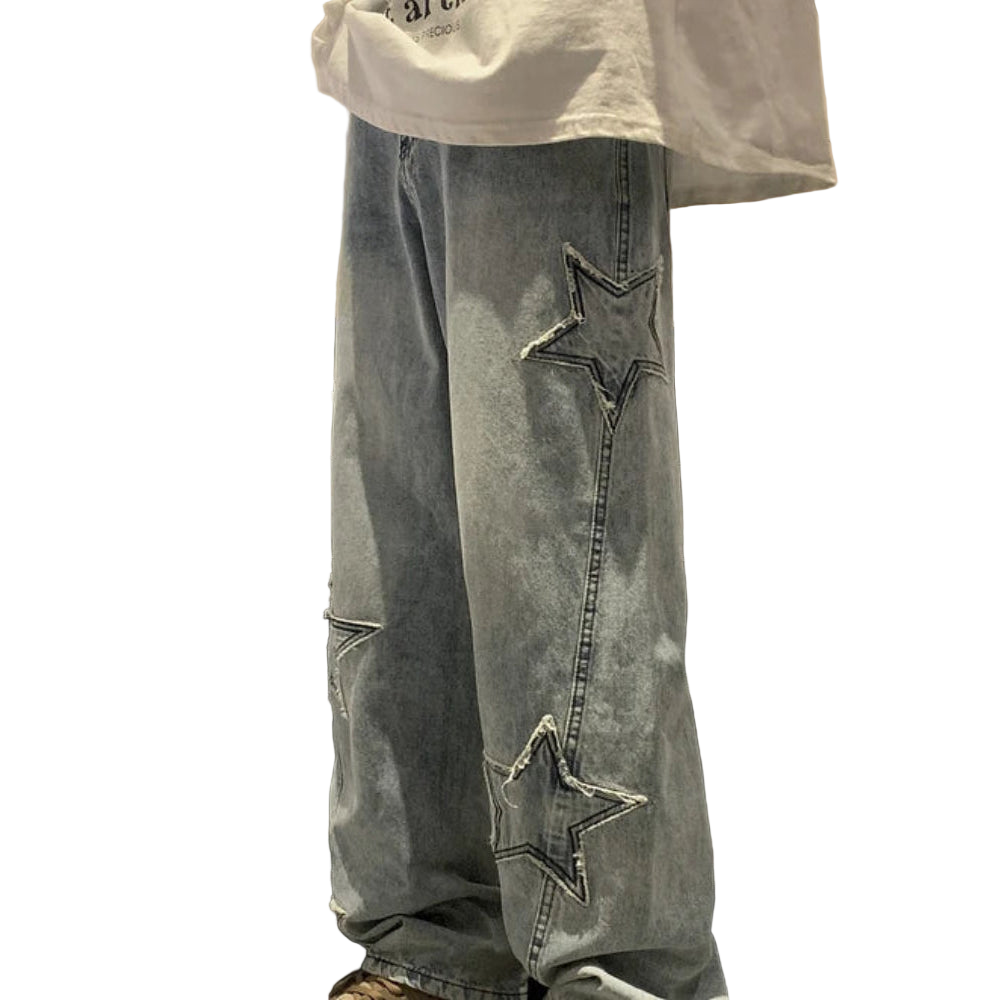 Fashion Five-pointed Star Jeans