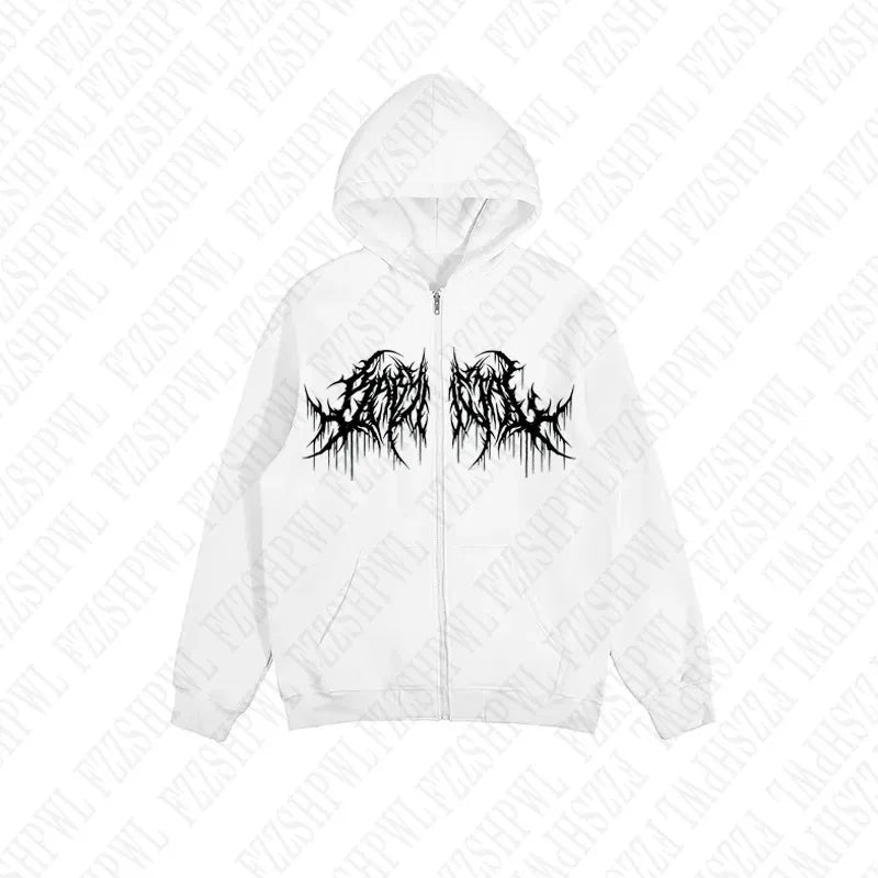 Y2K Hoodie Gothic Design
