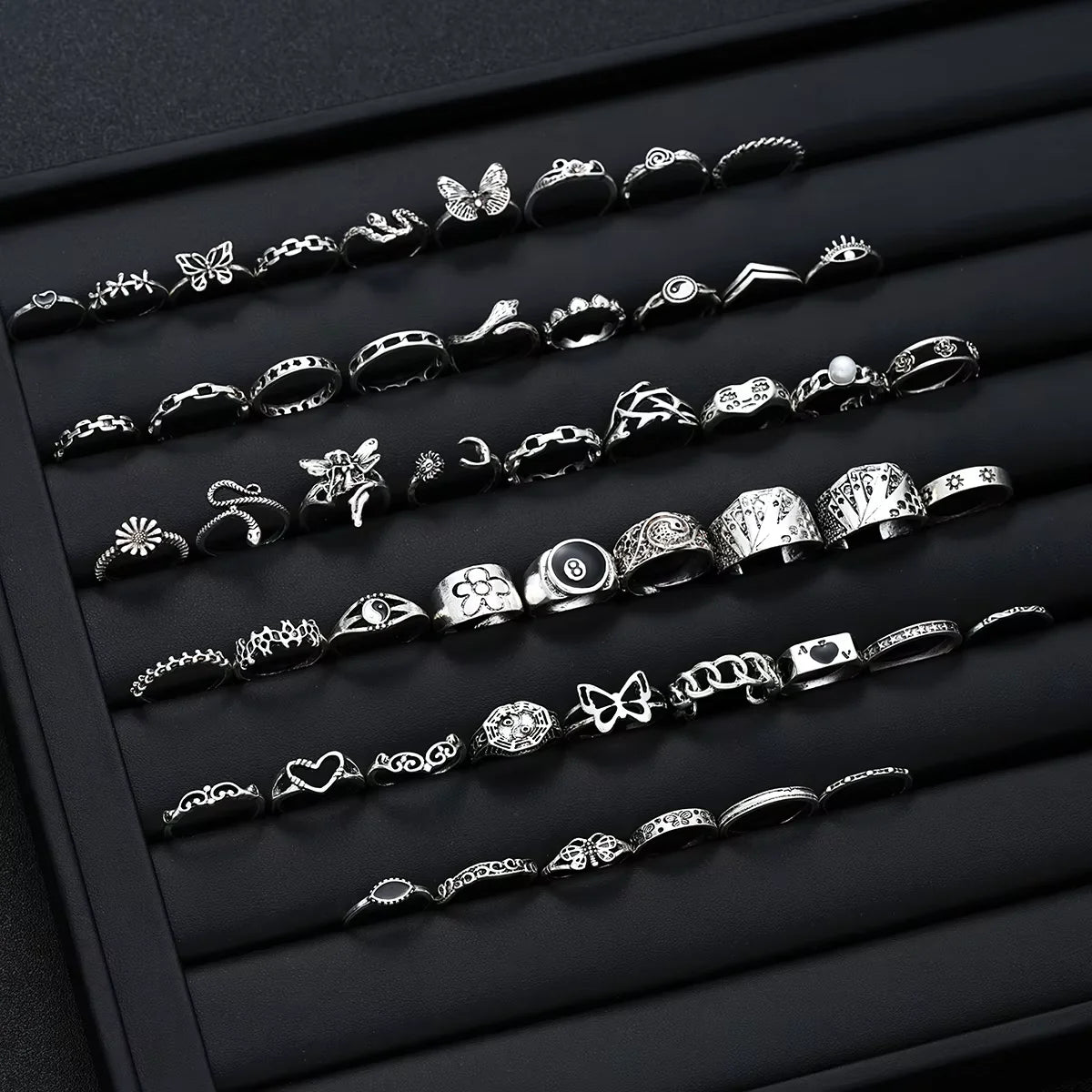 51 Pcs Ring Set Gothic Rings