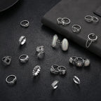 33Pcs Necklace Goth Earrings Y2k